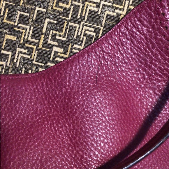 ❌SOLD❌ Kate Spade James St. Nori Dark Magenta Leather Hobo Bag - Picture 4 of 11